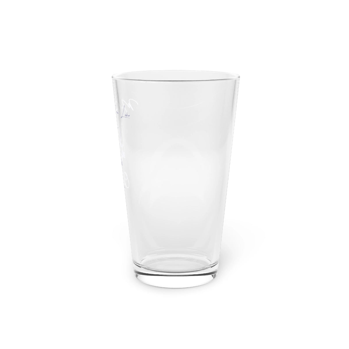 Oklahoma  McGee  Creek  Lake  16oz  Pint  Glass  front  position  view  from  right  16oz.webp
