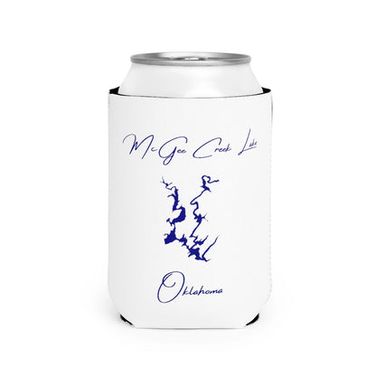 Oklahoma  McGee  Creek  Lake  Can  Koozie  front  position  view  from  front-2  white.webp