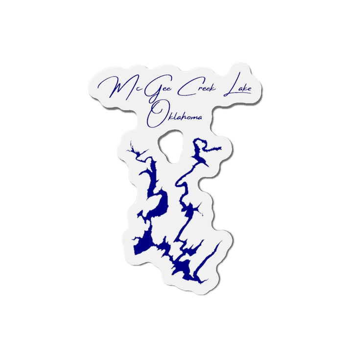 Oklahoma  McGee  Creek  Lake  Die  Cut  Magnet  front  position  view  from  front  4  x  4.webp