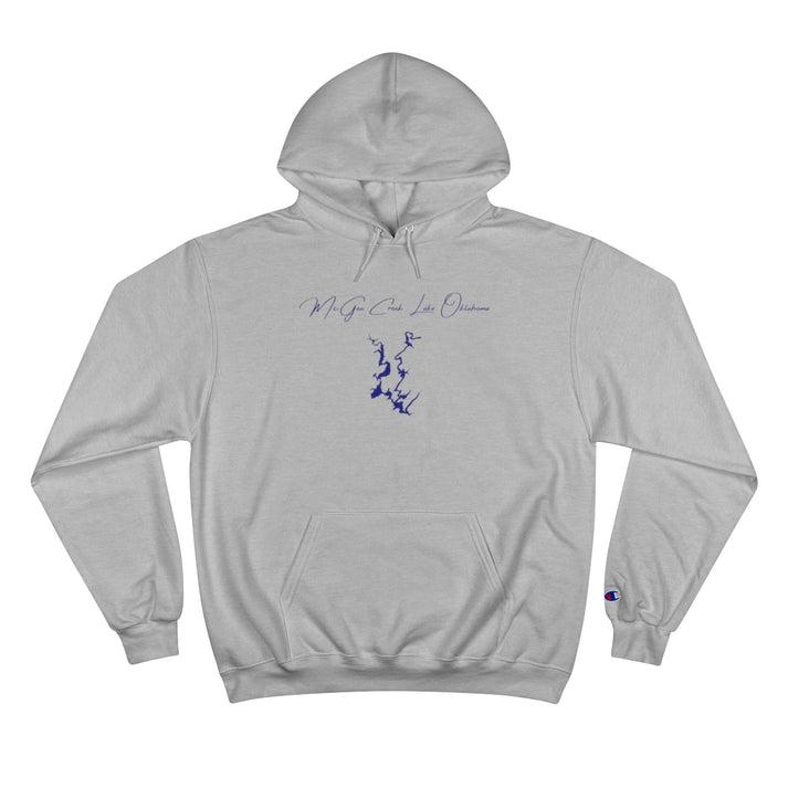 Oklahoma  McGee  Creek  Lake  Hoodie  front  position  view  from  front  light  steel.webp