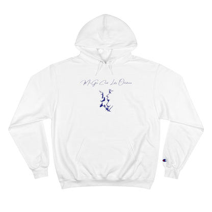 Oklahoma  McGee  Creek  Lake  Hoodie  front  position  view  from  front  white.webp