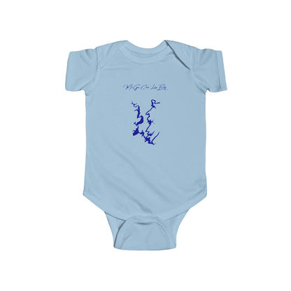 Oklahoma  McGee  Creek  Lake  Onesie  front  position  view  from  front  light  blue.webp