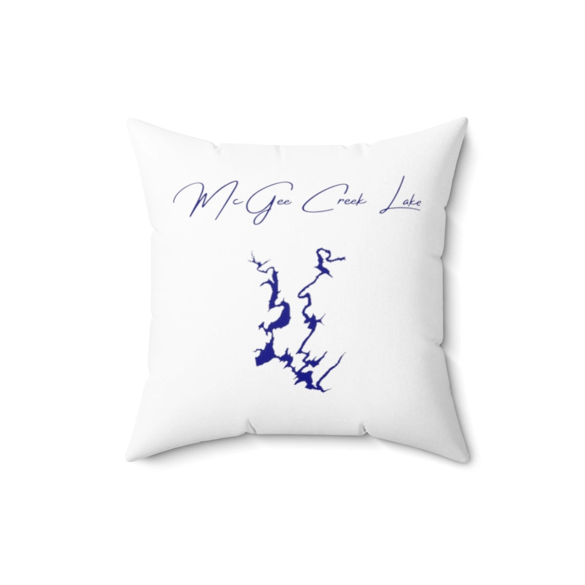 Oklahoma  McGee  Creek  Lake  Pillow  front  position  view  from  back  16  x  16.webp