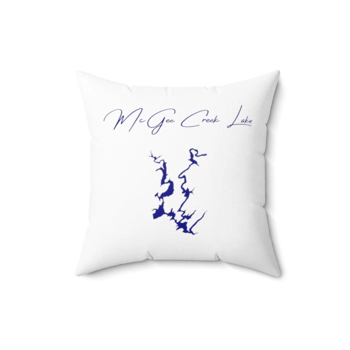 Oklahoma  McGee  Creek  Lake  Pillow  front  position  view  from  front  16  x  16.webp