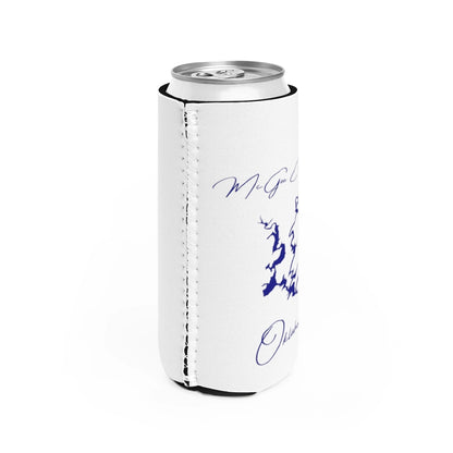 Oklahoma  McGee  Creek  Lake  Slim  Can  Koozie  all  position  view  from  right  white.webp