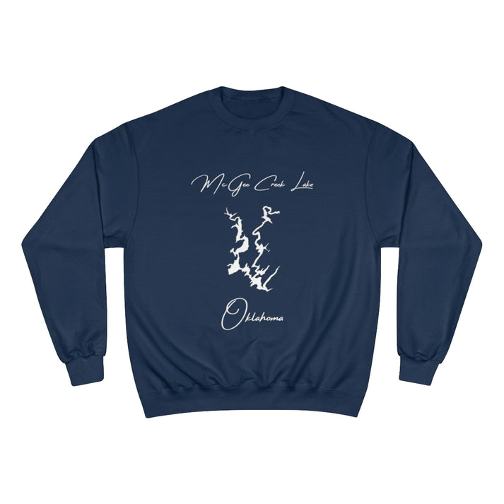Oklahoma  McGee  Creek  Lake  Sweatshirt  front  position  view  from  front  navy.webp