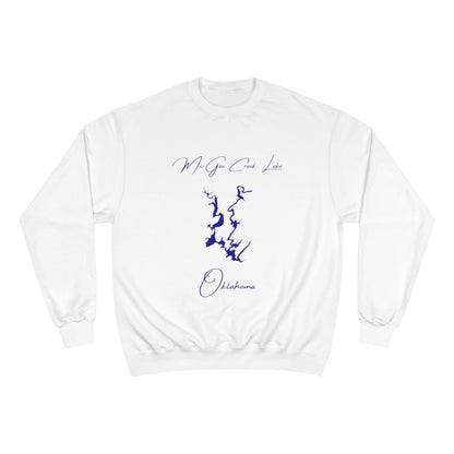 Oklahoma  McGee  Creek  Lake  Sweatshirt  front  position  view  from  front  white.webp