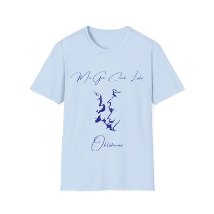 Oklahoma  McGee  Creek  Lake  T-shirt  front  position  view  from  front  light  blue.webp