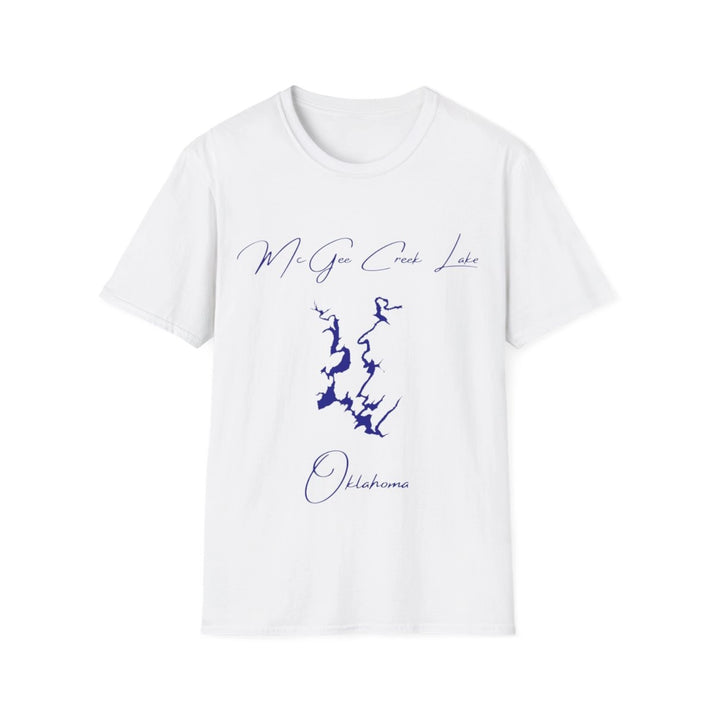 Oklahoma  McGee  Creek  Lake  T-shirt  front  position  view  from  front  white.webp
