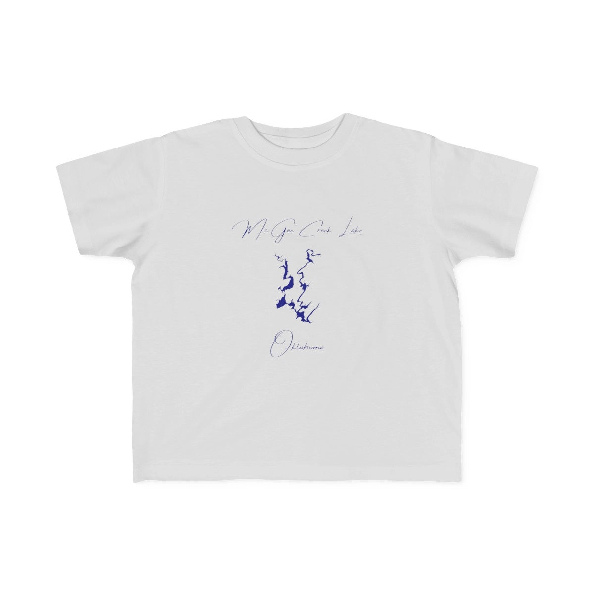 Oklahoma  McGee  Creek  Lake  Toddler  T-shirt  front  position  view  from  front  silver.webp