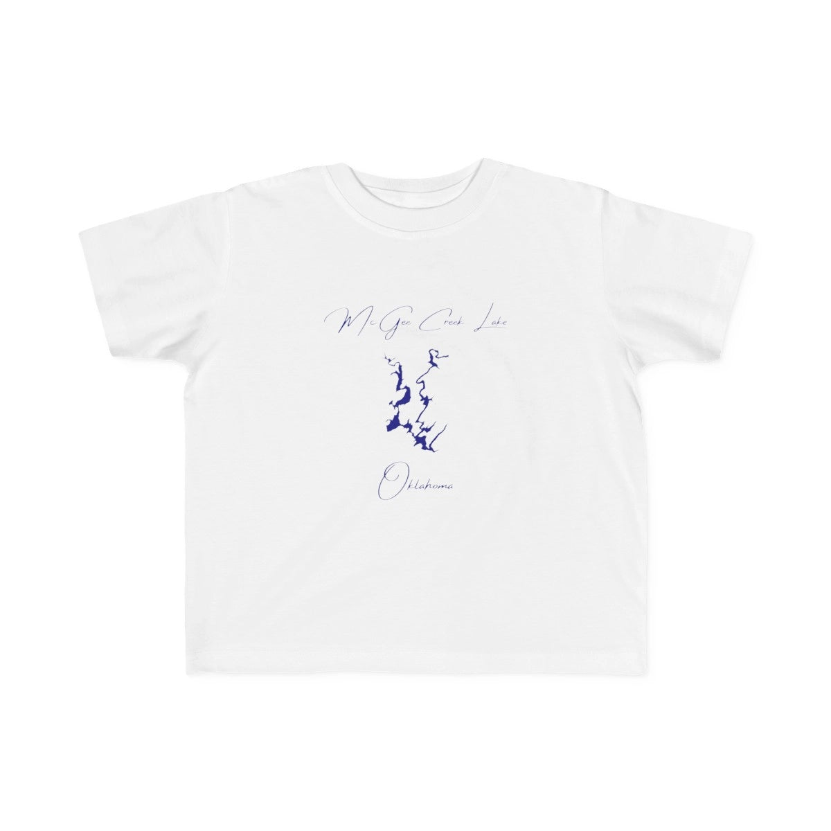 Oklahoma  McGee  Creek  Lake  Toddler  T-shirt  front  position  view  from  front  white.webp