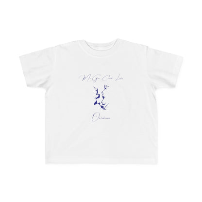 Oklahoma  McGee  Creek  Lake  Toddler  T-shirt  front  position  view  from  front  white.webp