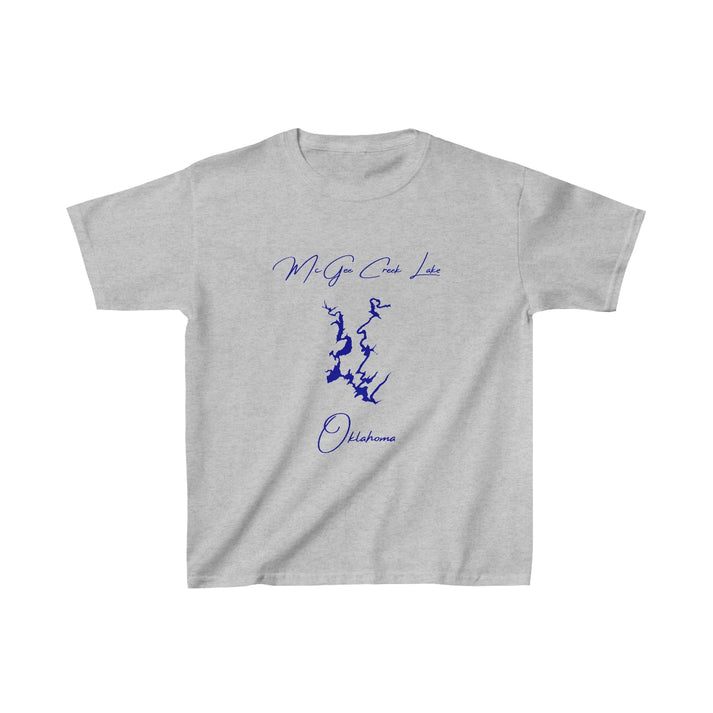 Oklahoma  McGee  Creek  Lake  Youth  T-shirt  front  position  view  from  front  sport  grey.webp