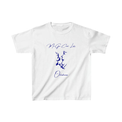 Oklahoma  McGee  Creek  Lake  Youth  T-shirt  front  position  view  from  front  white.webp