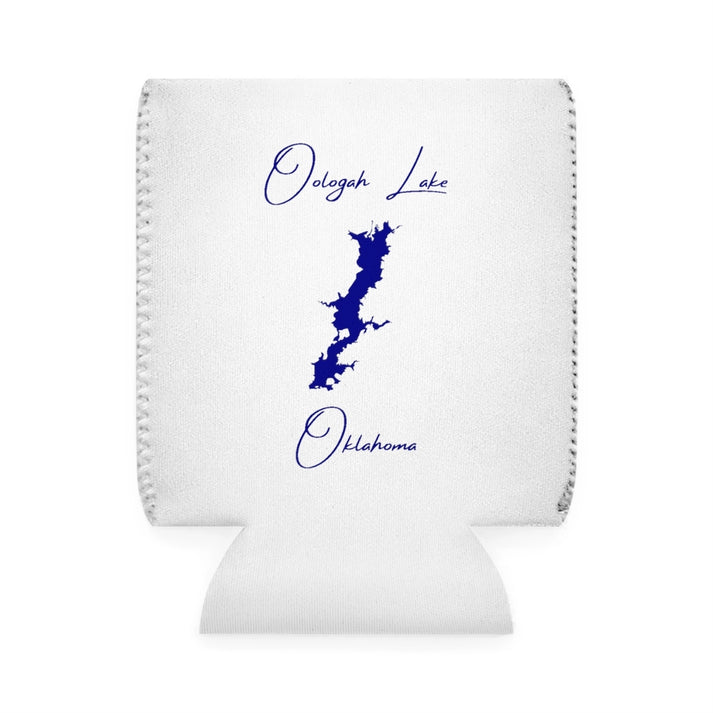 Oklahoma  Oologah  Lake  Can  Koozie  front  position  view  from  front-1  white.webp