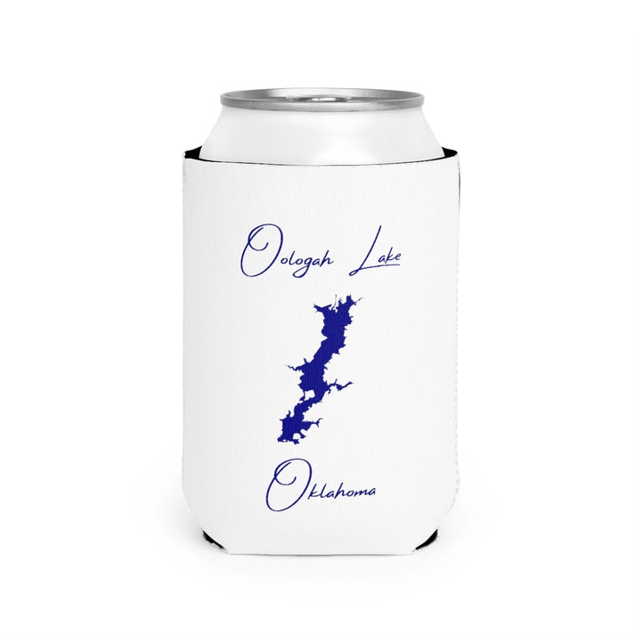 Oklahoma  Oologah  Lake  Can  Koozie  front  position  view  from  front-2  white.webp