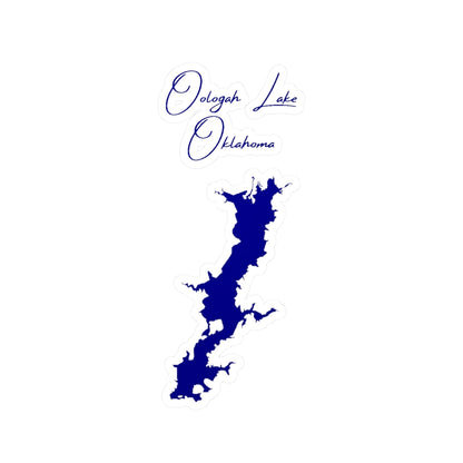 Oklahoma  Oologah  Lake  Vinyl  Decal  other  position  view  from  front  4  x  6.webp