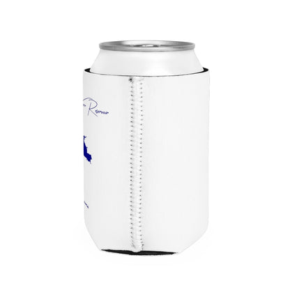 Oklahoma  Robert  S.  Kerr  Reservoir  Can  Koozie  all  position  view  from  right  white.webp