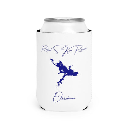 Oklahoma  Robert  S.  Kerr  Reservoir  Can  Koozie  front  position  view  from  front-2  white.webp