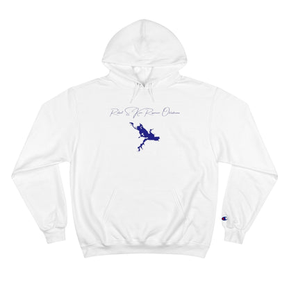 Oklahoma  Robert  S.  Kerr  Reservoir  Hoodie  front  position  view  from  front  white.webp