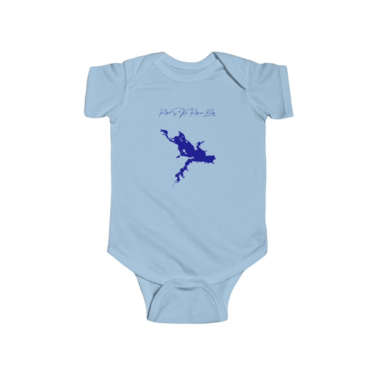 Oklahoma  Robert  S.  Kerr  Reservoir  Onesie  front  position  view  from  front  light  blue.webp