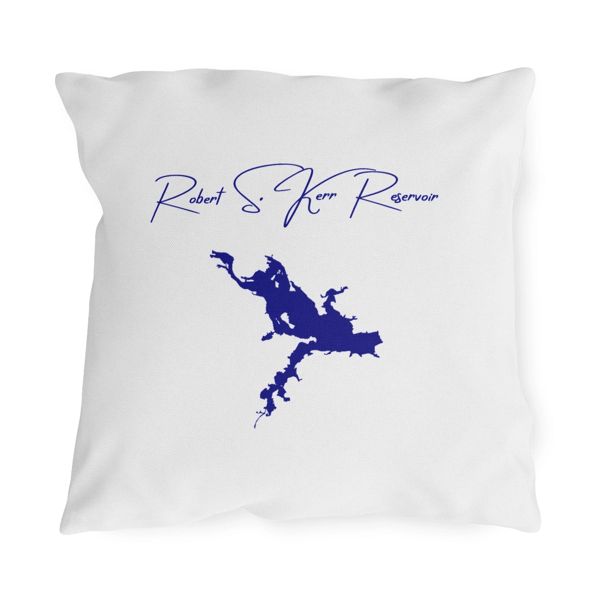 Oklahoma  Robert  S.  Kerr  Reservoir  Outdoor  Pillow  front  position  view  from  front  18  x  18.webp