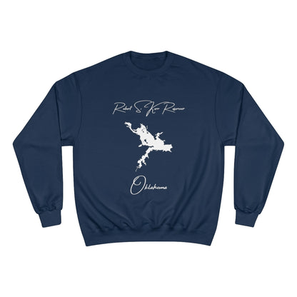 Oklahoma  Robert  S.  Kerr  Reservoir  Sweatshirt  front  position  view  from  front  navy.webp
