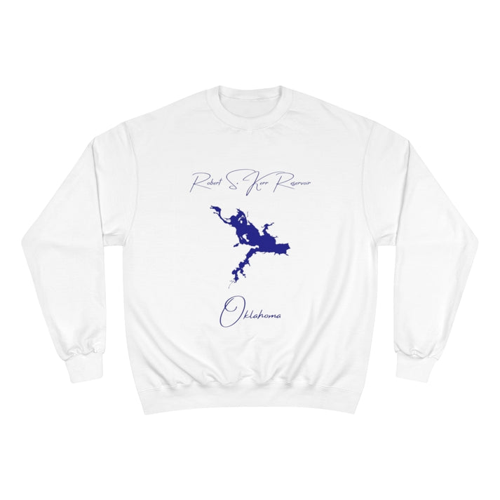Oklahoma  Robert  S.  Kerr  Reservoir  Sweatshirt  front  position  view  from  front  white.webp