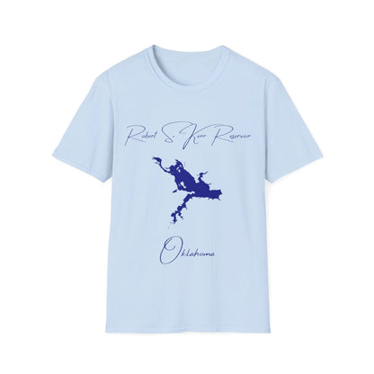 Oklahoma  Robert  S.  Kerr  Reservoir  T-shirt  front  position  view  from  front  light  blue.webp
