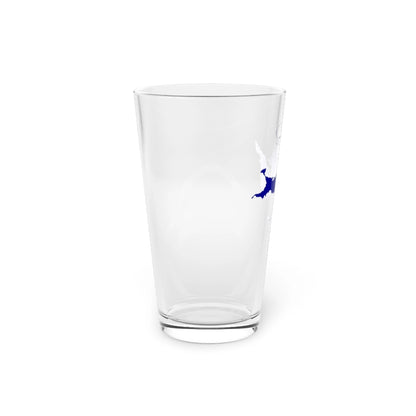 Oklahoma  Sardis  Lake  16oz  Pint  Glass  front  position  view  from  left  16oz.webp