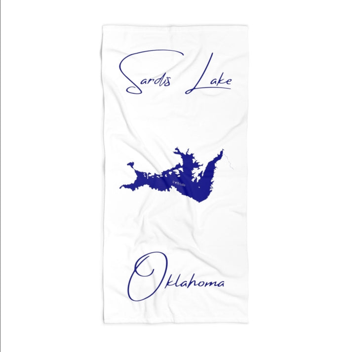 Oklahoma  Sardis  Lake  Beach  Towel  front  position  view  from  front  36  x  72.webp