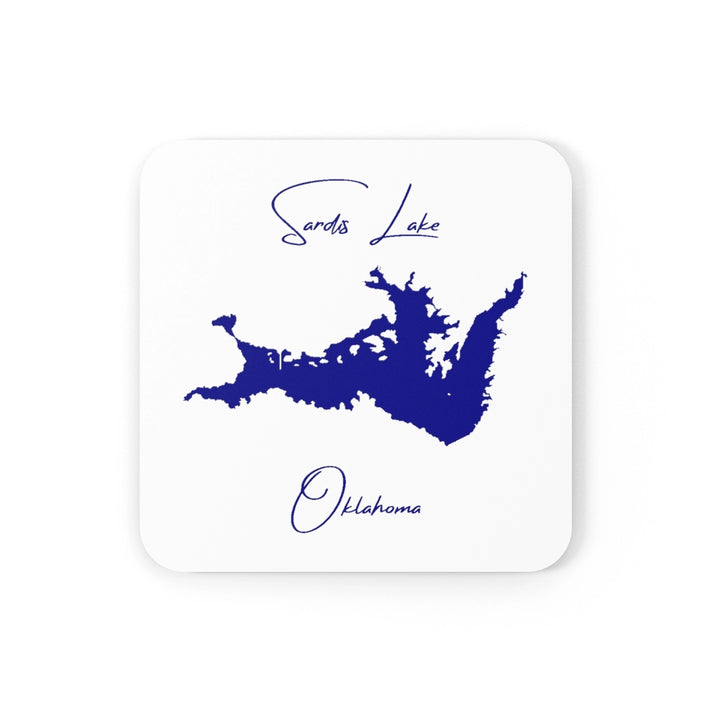 Oklahoma  Sardis  Lake  Coaster  Set  front  position  view  from  front  3.75  x  3.75.webp