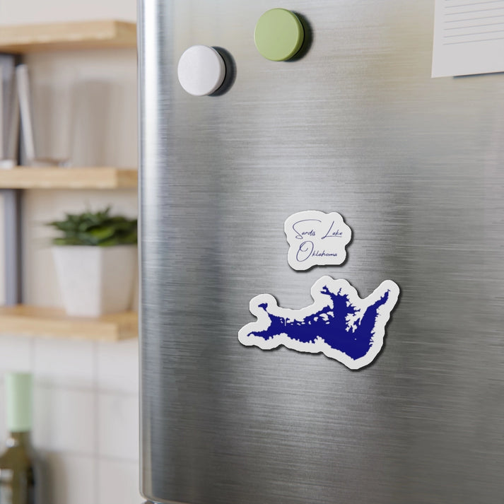 Oklahoma  Sardis  Lake  Die  Cut  Magnet  front  position  view  from  context-2  4  x  4.webp