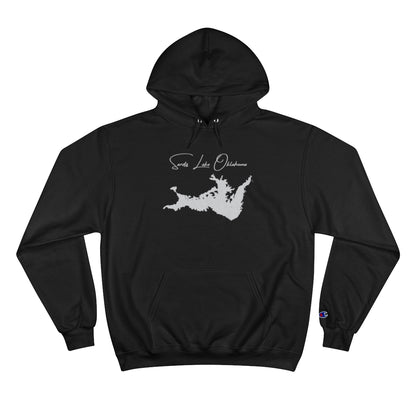 Oklahoma  Sardis  Lake  Hoodie  front  position  view  from  front  black.webp