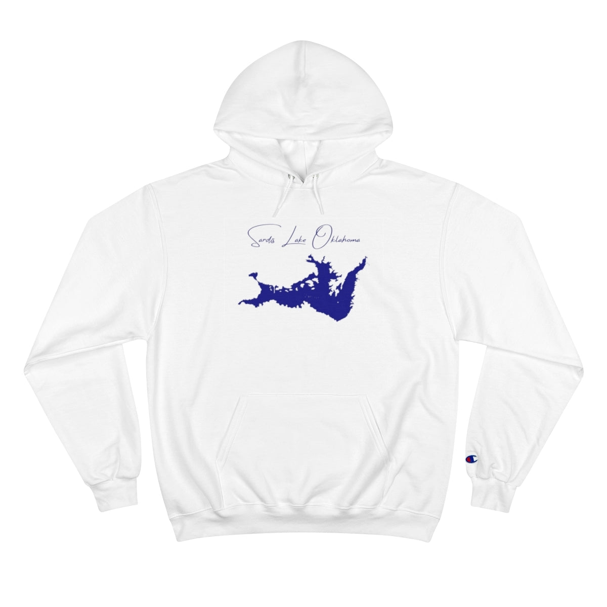 Oklahoma  Sardis  Lake  Hoodie  front  position  view  from  front  white.webp