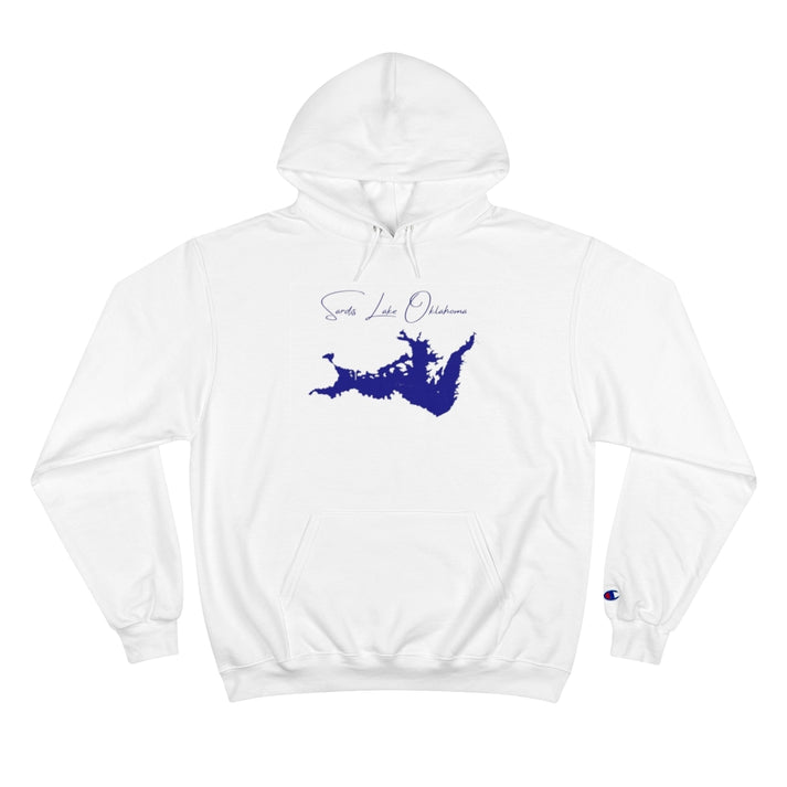 Oklahoma  Sardis  Lake  Hoodie  front  position  view  from  front  white.webp
