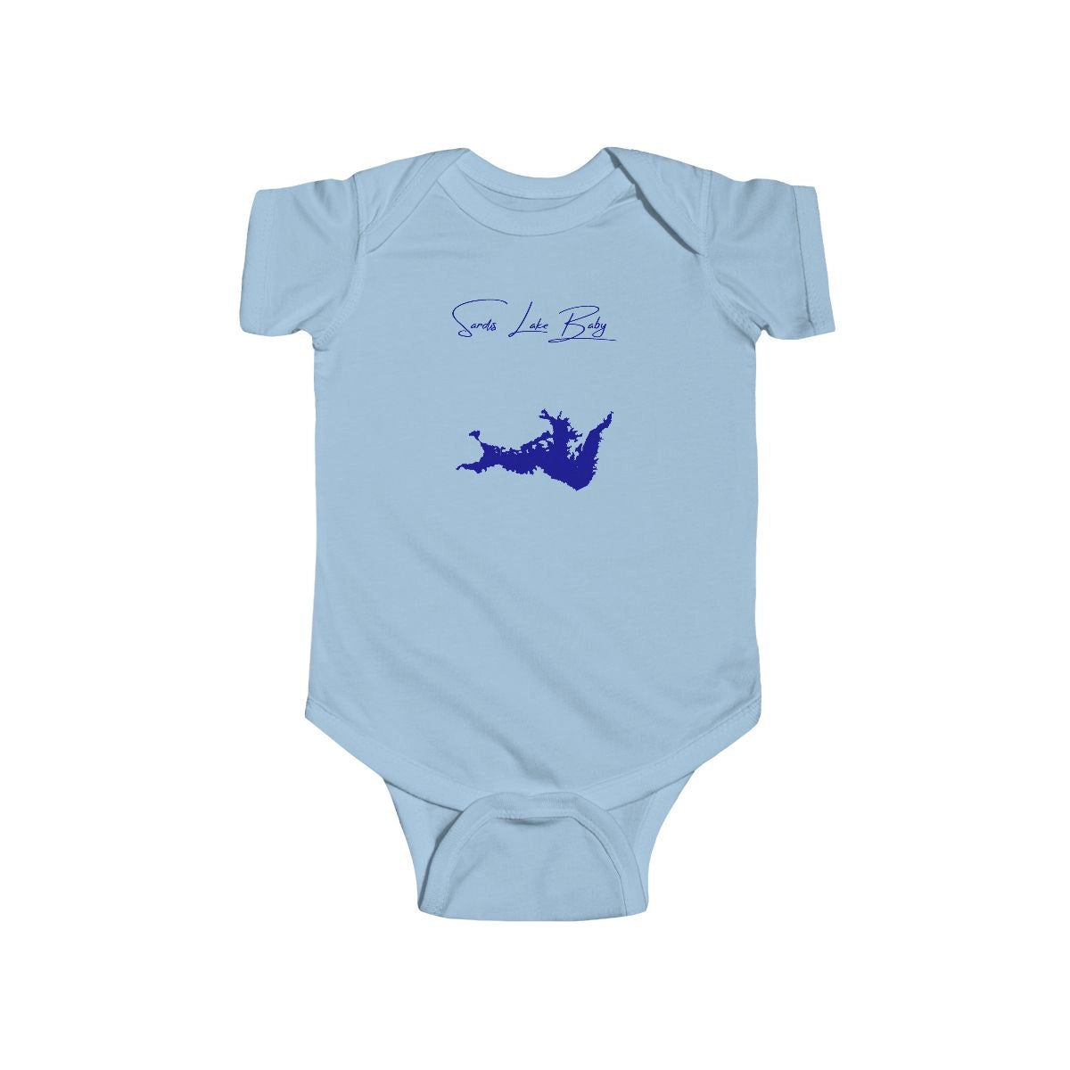 Oklahoma  Sardis  Lake  Onesie  front  position  view  from  front  light  blue.webp