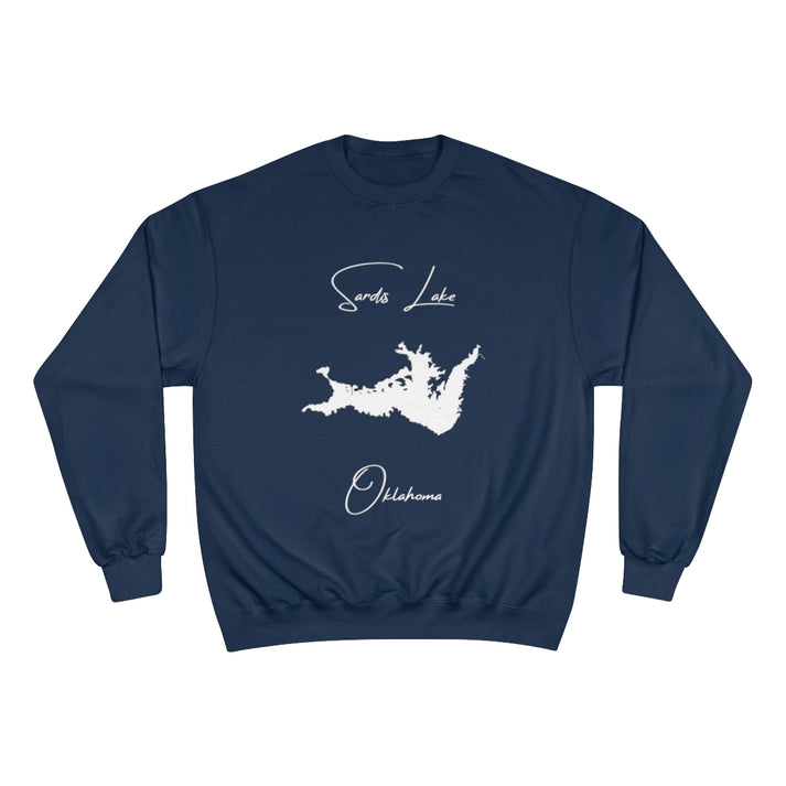 Oklahoma  Sardis  Lake  Sweatshirt  front  position  view  from  front  navy.webp