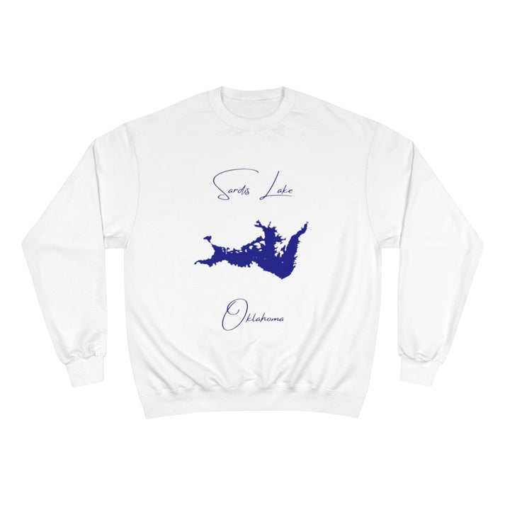 Oklahoma  Sardis  Lake  Sweatshirt  front  position  view  from  front  white.webp