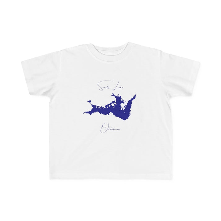Oklahoma  Sardis  Lake  Toddler  T-shirt  front  position  view  from  front  white.webp