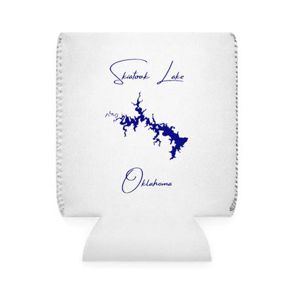 Oklahoma  Skiatook  Lake  Can  Koozie  front  position  view  from  front-1  white.webp