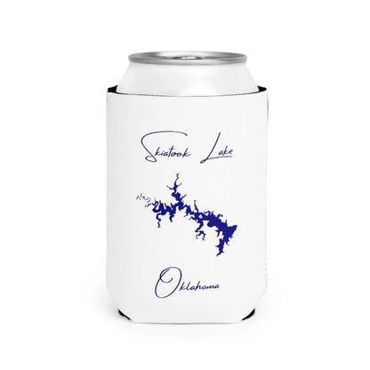 Oklahoma  Skiatook  Lake  Can  Koozie  front  position  view  from  front-2  white.webp