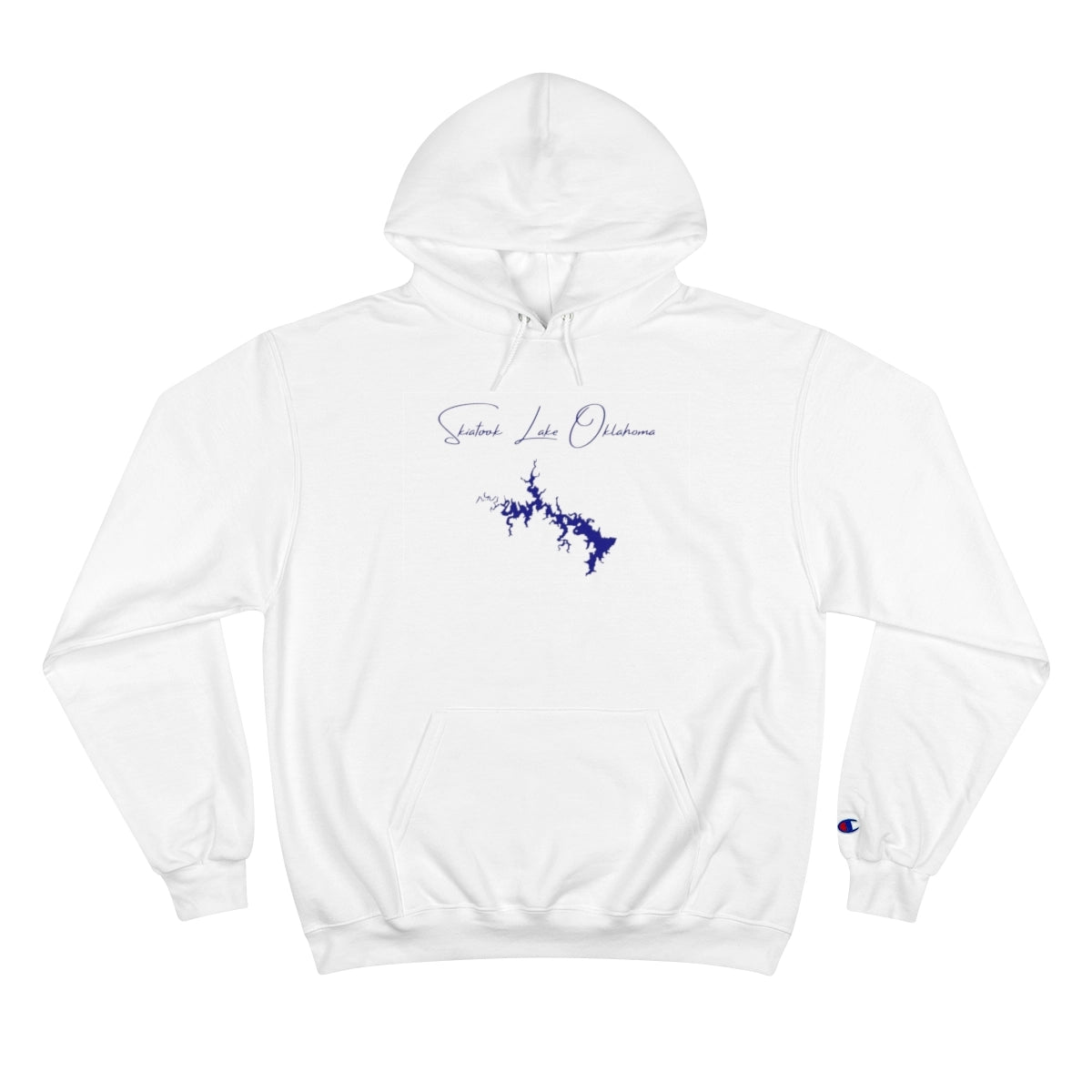 Oklahoma  Skiatook  Lake  Hoodie  front  position  view  from  front  white.webp