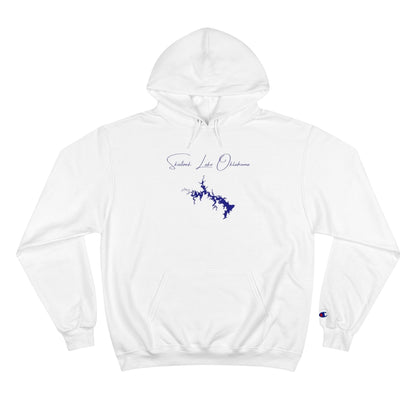Oklahoma  Skiatook  Lake  Hoodie  front  position  view  from  front  white.webp