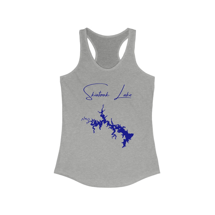 Oklahoma  Skiatook  Lake  Racerback-Tank  front  position  view  from  front  heather  grey.webp