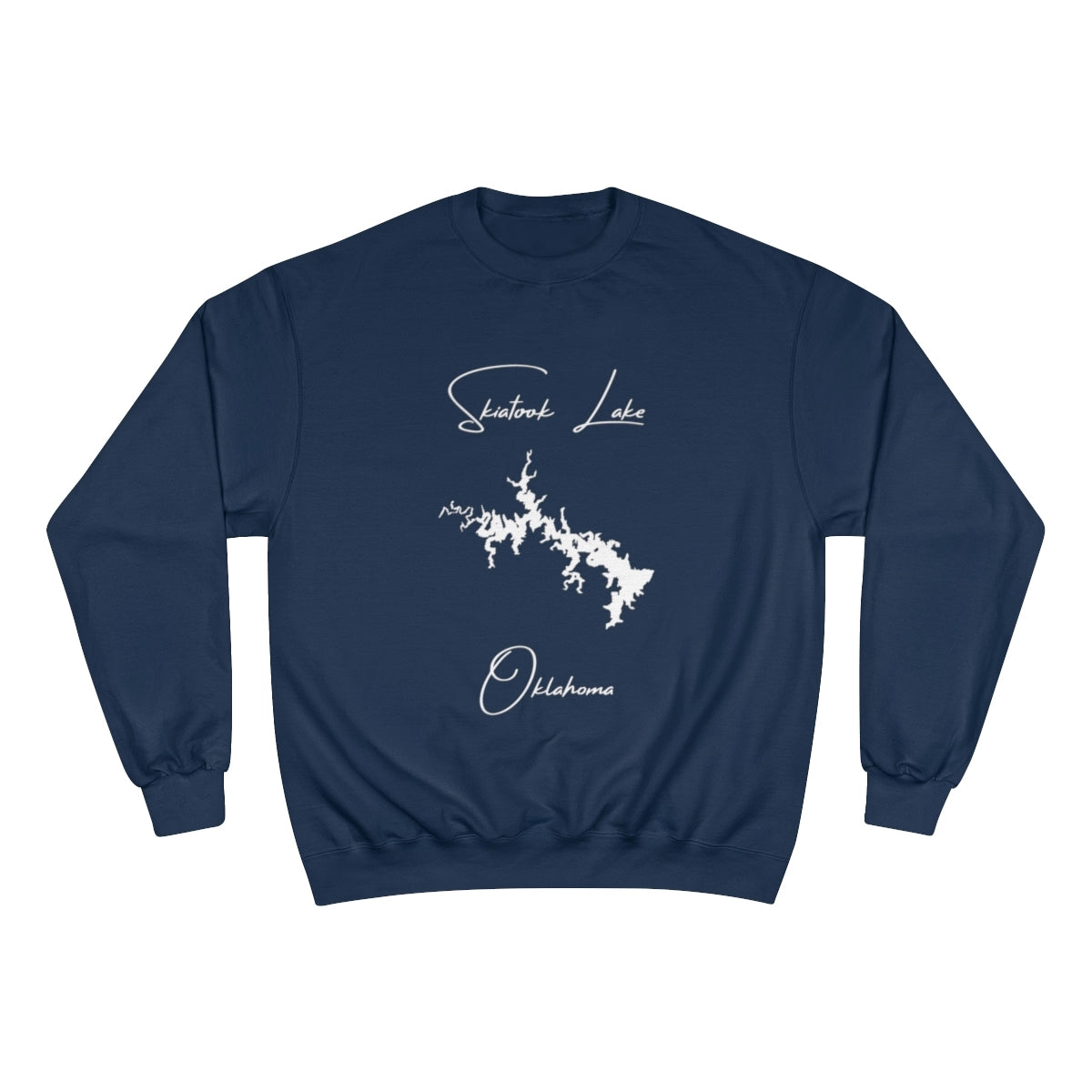 Oklahoma  Skiatook  Lake  Sweatshirt  front  position  view  from  front  navy.webp