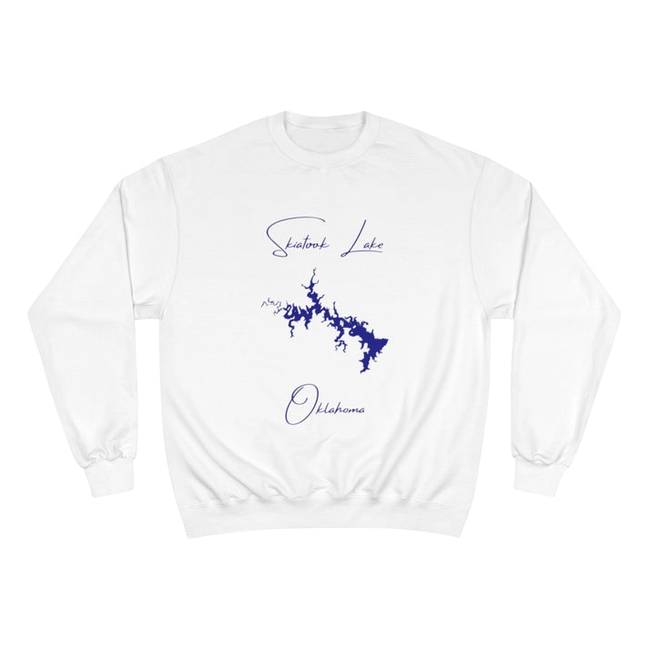 Oklahoma  Skiatook  Lake  Sweatshirt  front  position  view  from  front  white.webp