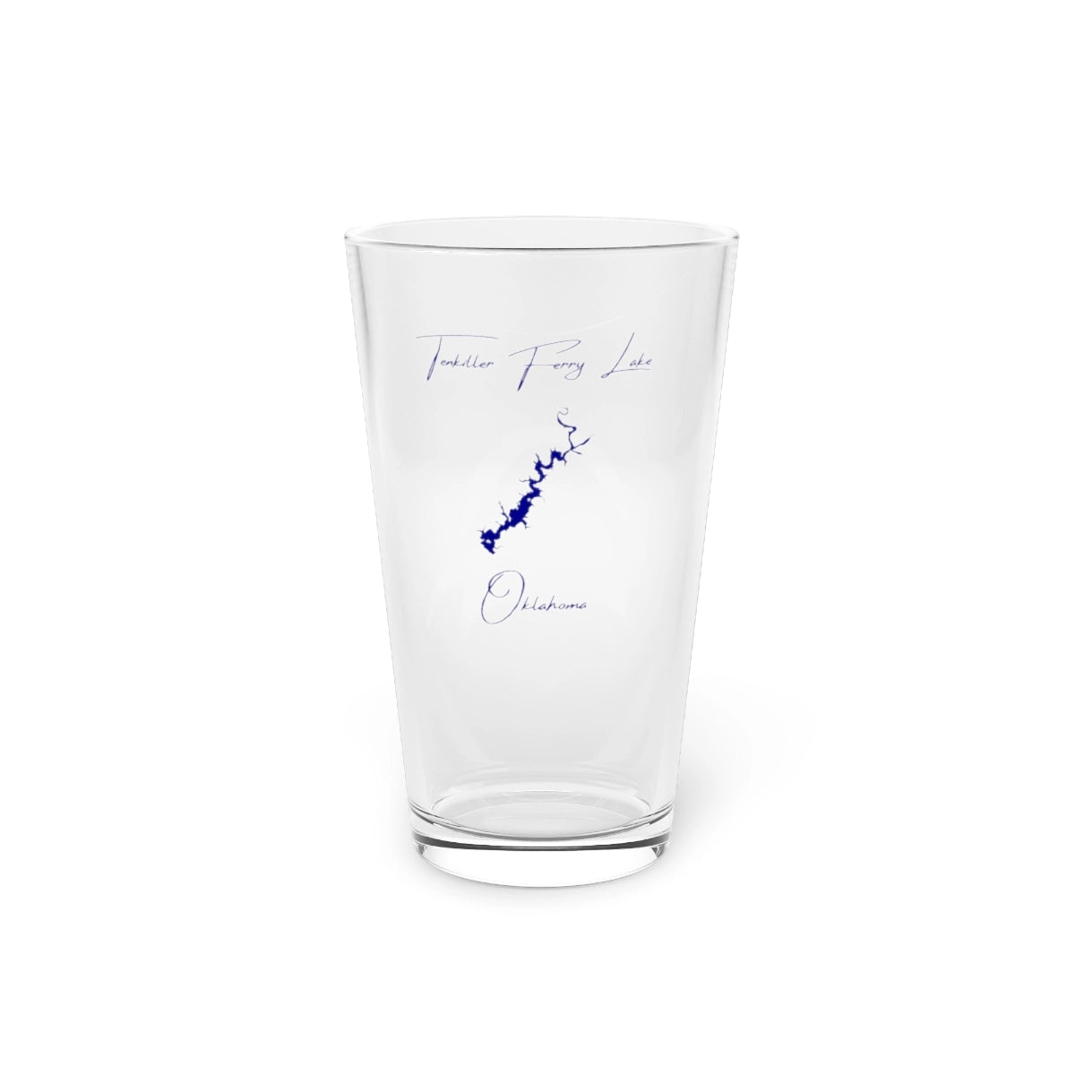 Oklahoma  Tenkiller  Ferry  Lake  16oz  Pint  Glass  front  position  view  from  front  16oz.webp