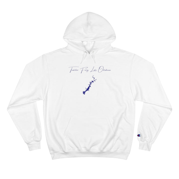Oklahoma  Tenkiller  Ferry  Lake  Hoodie  front  position  view  from  front  white.webp