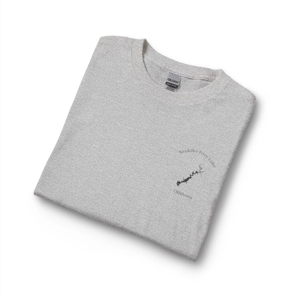 Oklahoma  Tenkiller  Ferry  Lake  Long  Sleeve  Fishing  T-shirt  other  position  view  from  folded  sport  grey.webp